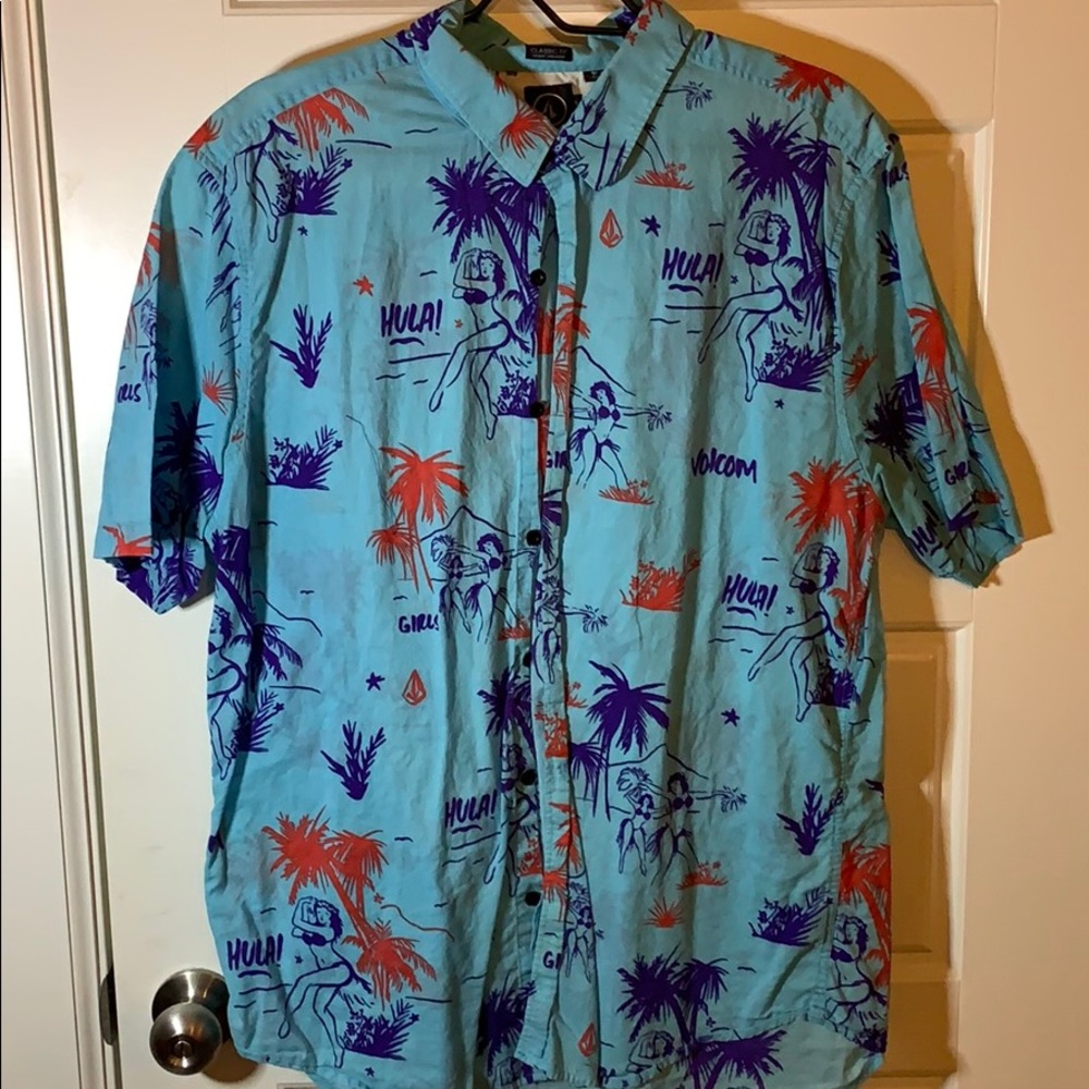 Volcom summertime button up